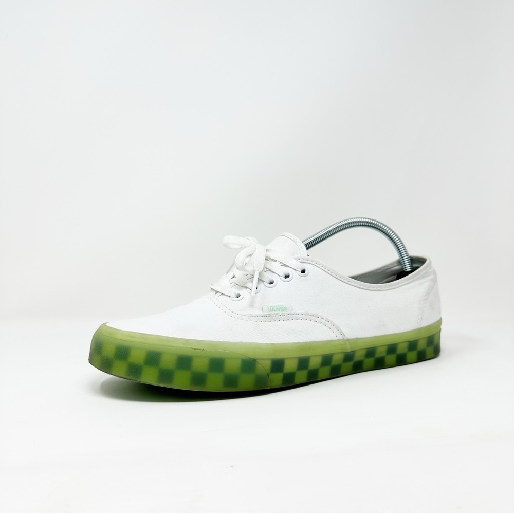 Vans Authentic Translucent Green/White Size 9.5M/11W PLS READ DESCRIPTION